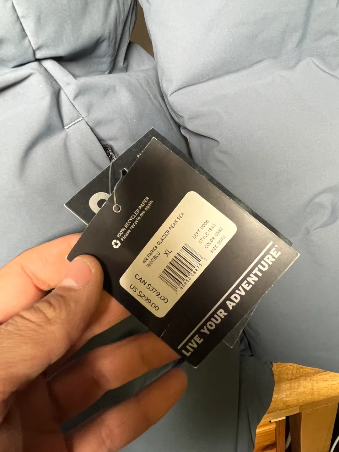 Eddie Bauer Glacier Peak Sea Down Puffer Jacket - Size XL image indicator(4)