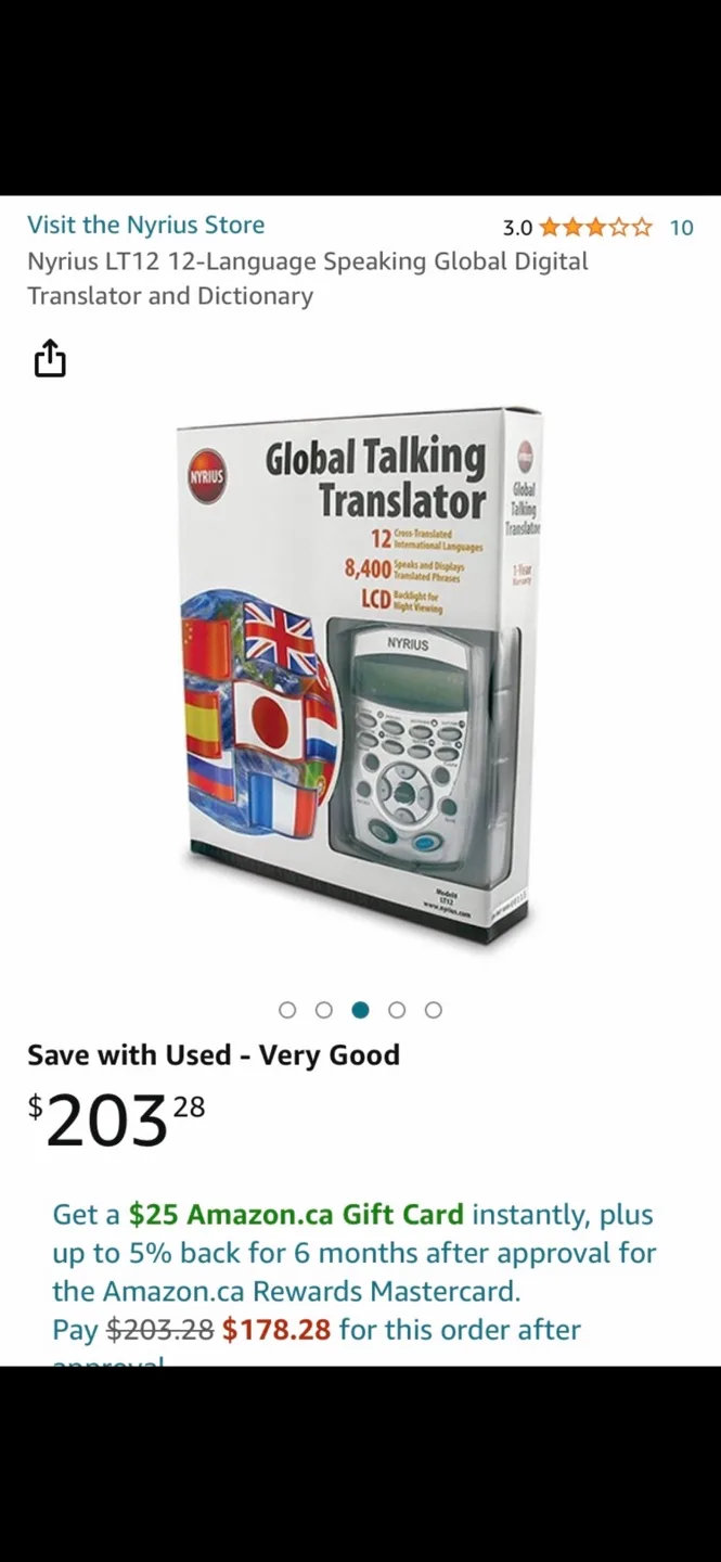 Nyrius LT12 12-Language Global Talking Translator image indicator(5)