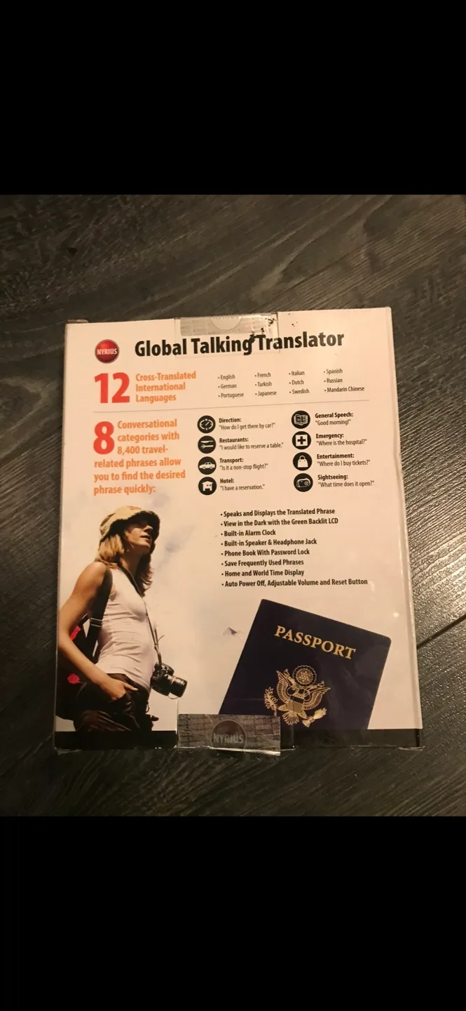 Nyrius LT12 12-Language Global Talking Translator image indicator(2)
