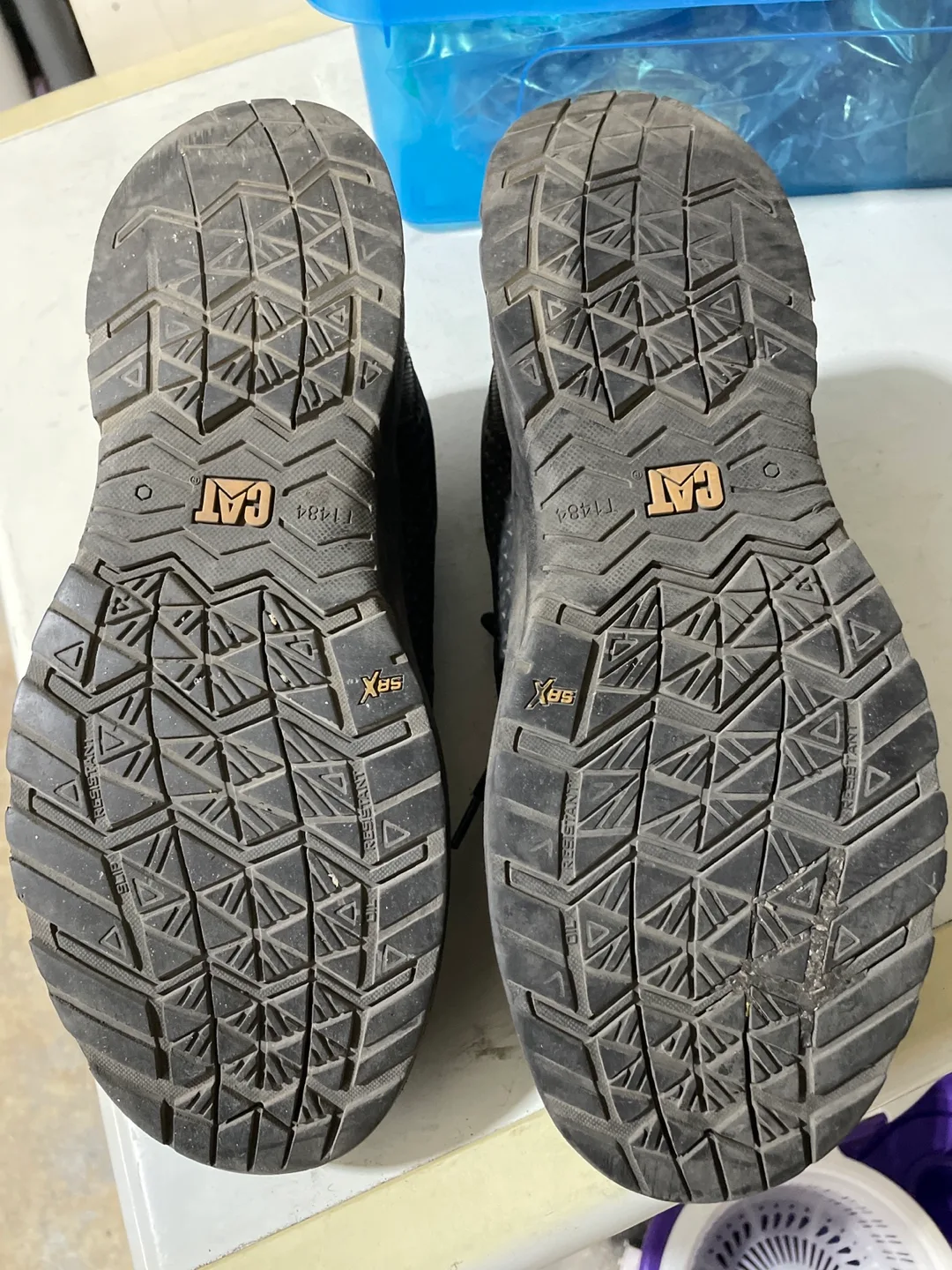 Caterpillar CAT Men's Black Composite Toe Work Shoes 💚 image indicator(2)