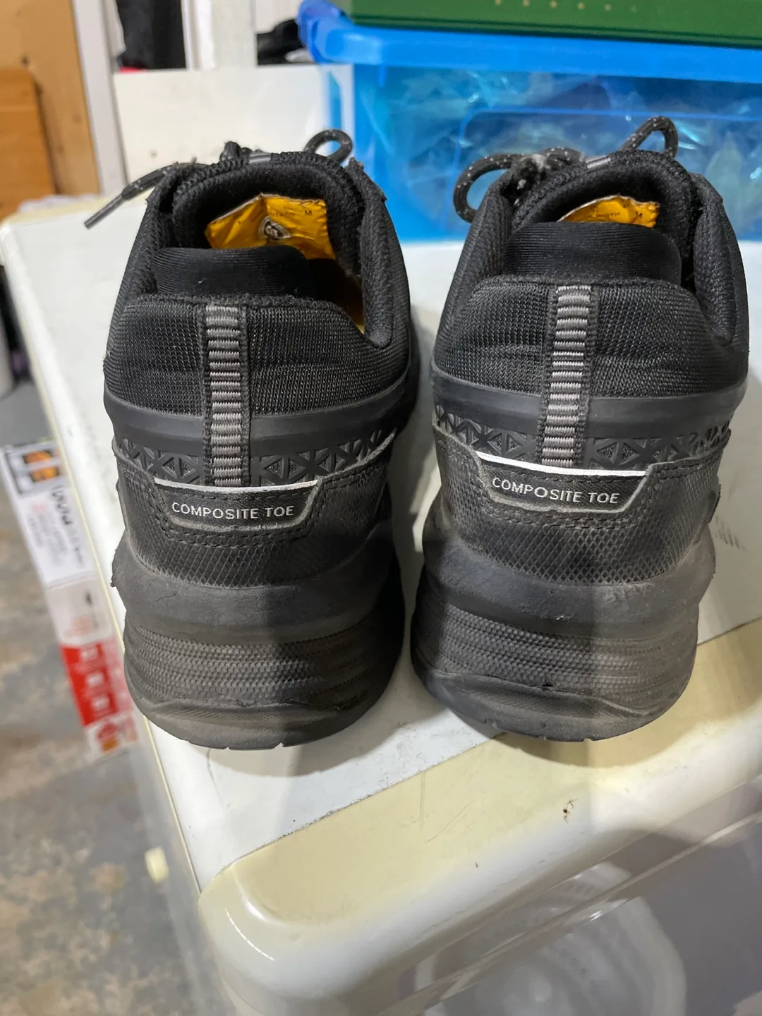 Caterpillar CAT Men's Black Composite Toe Work Shoes 💚 image indicator(4)