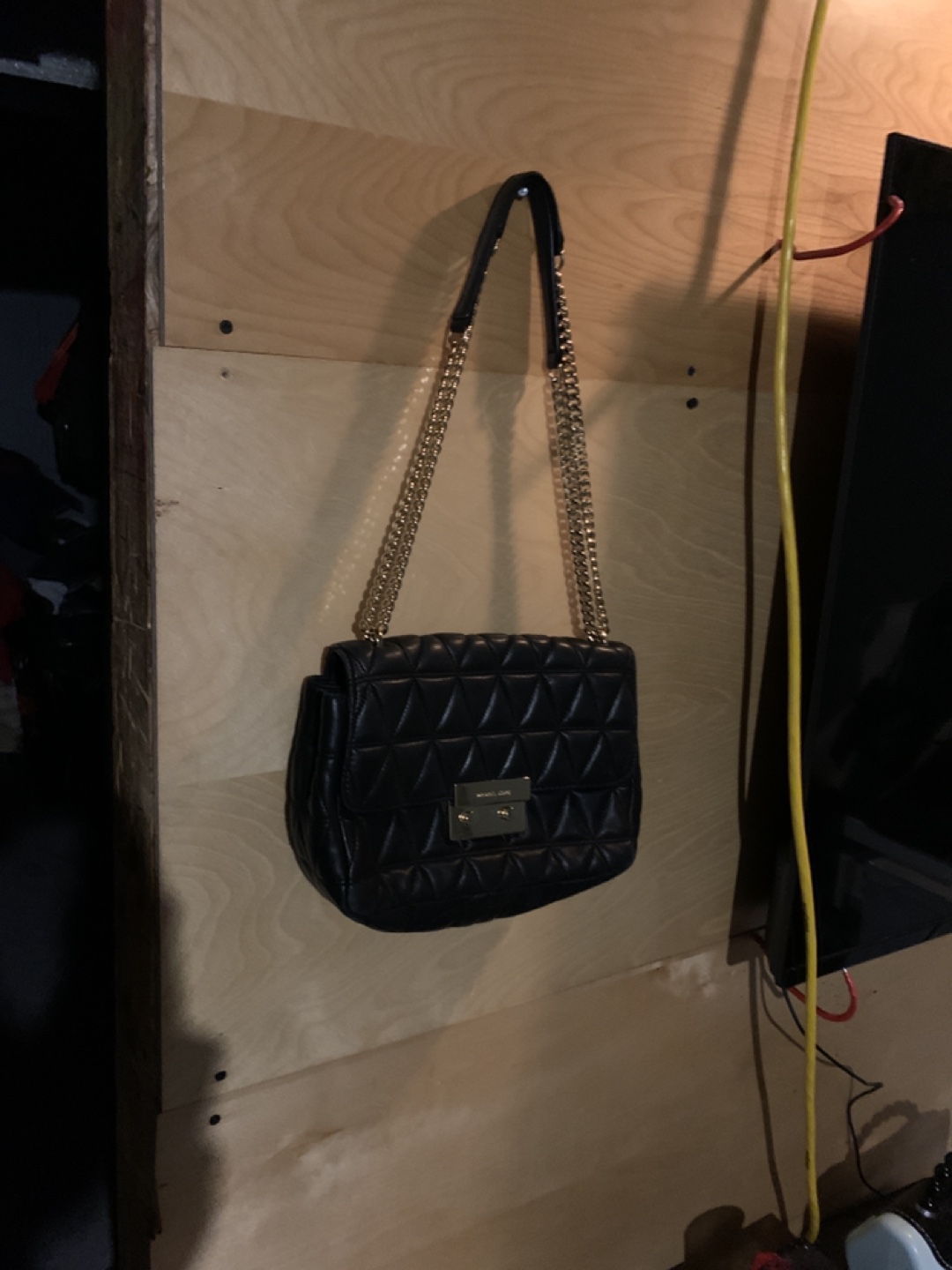 Michael Kors Black Quilted Shoulder Bag