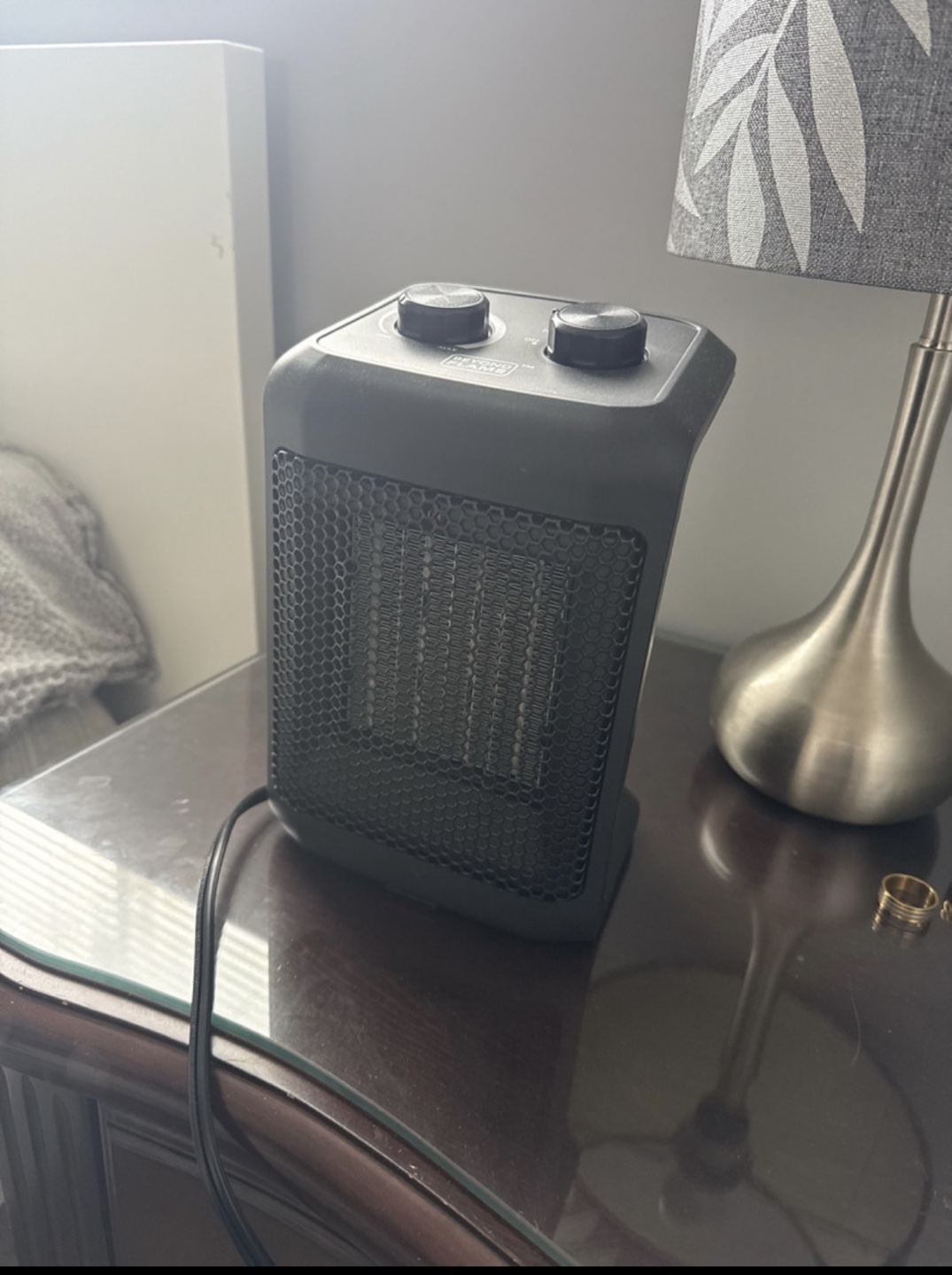 Black Personal Ceramic Heater