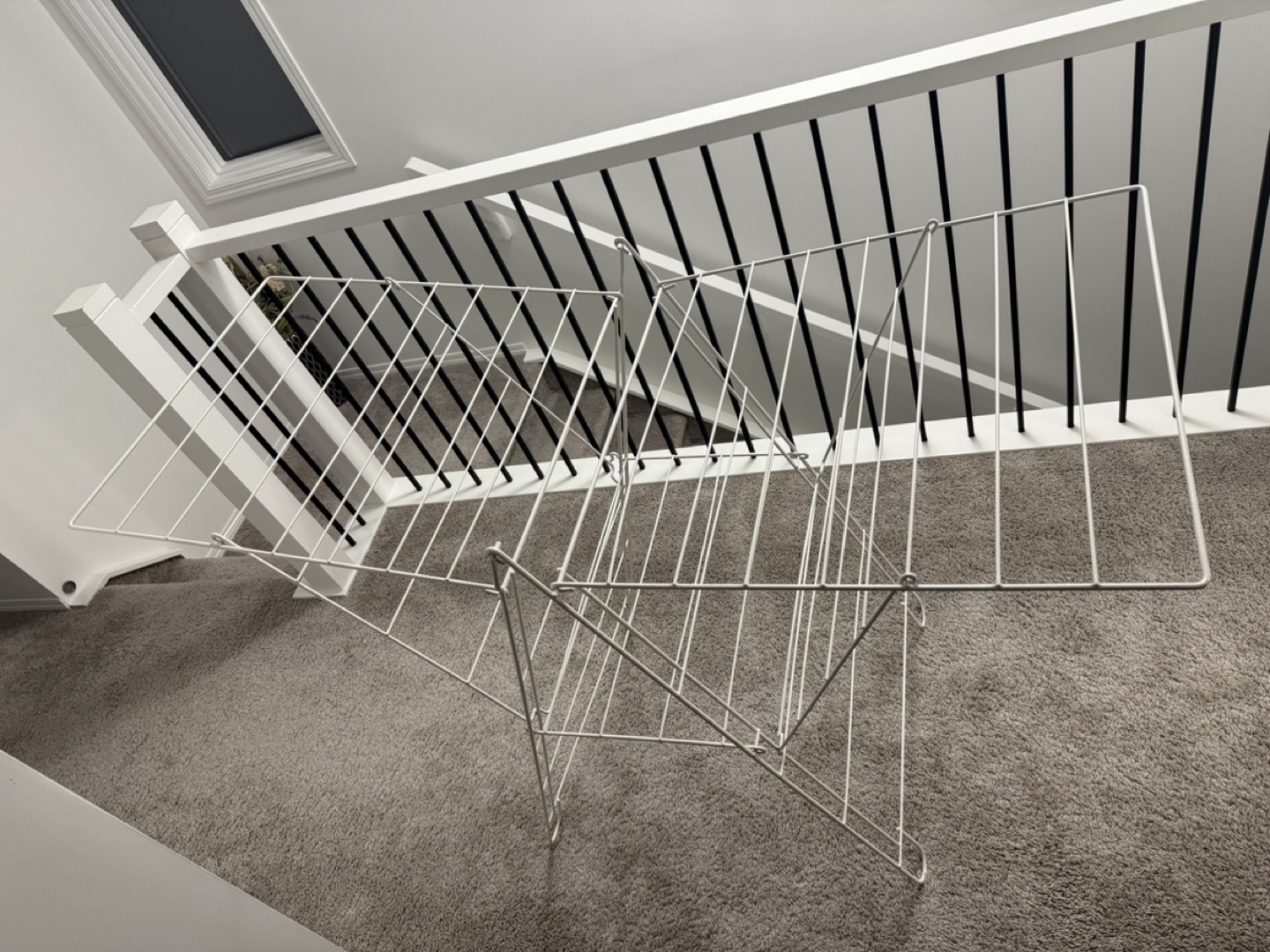White Foldable Clothes Drying Rack