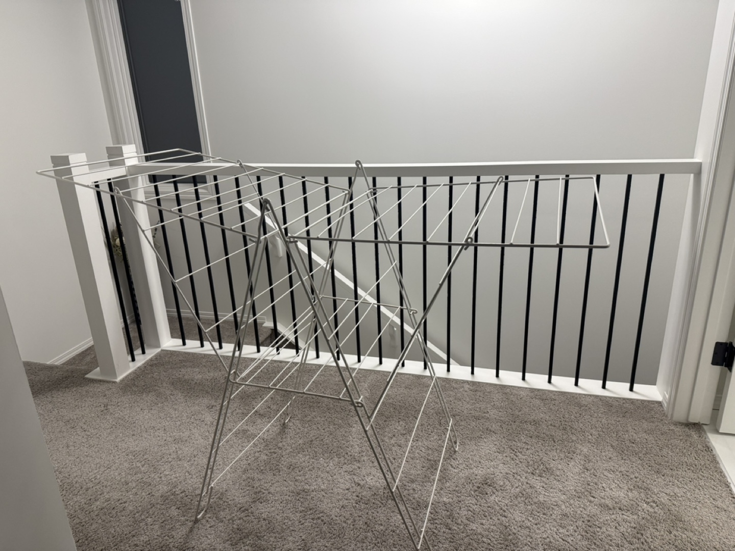 White Foldable Clothes Drying Rack - photo 2