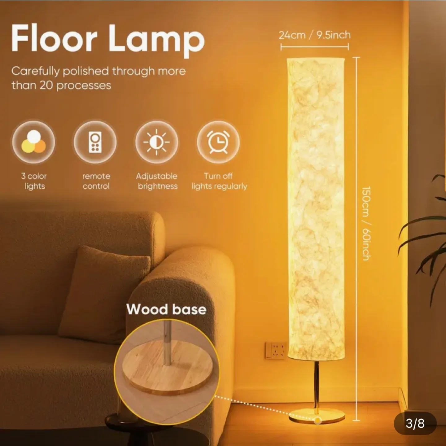 Floor Lamp with Remote & Timer thumbnail