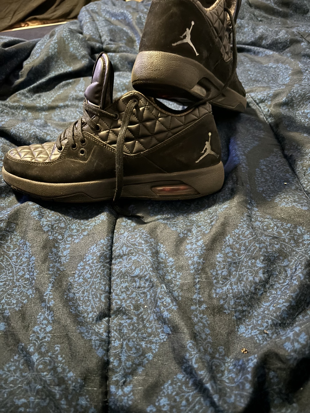 Jordan Flight 45 Quilted Black Sneakers - photo 2