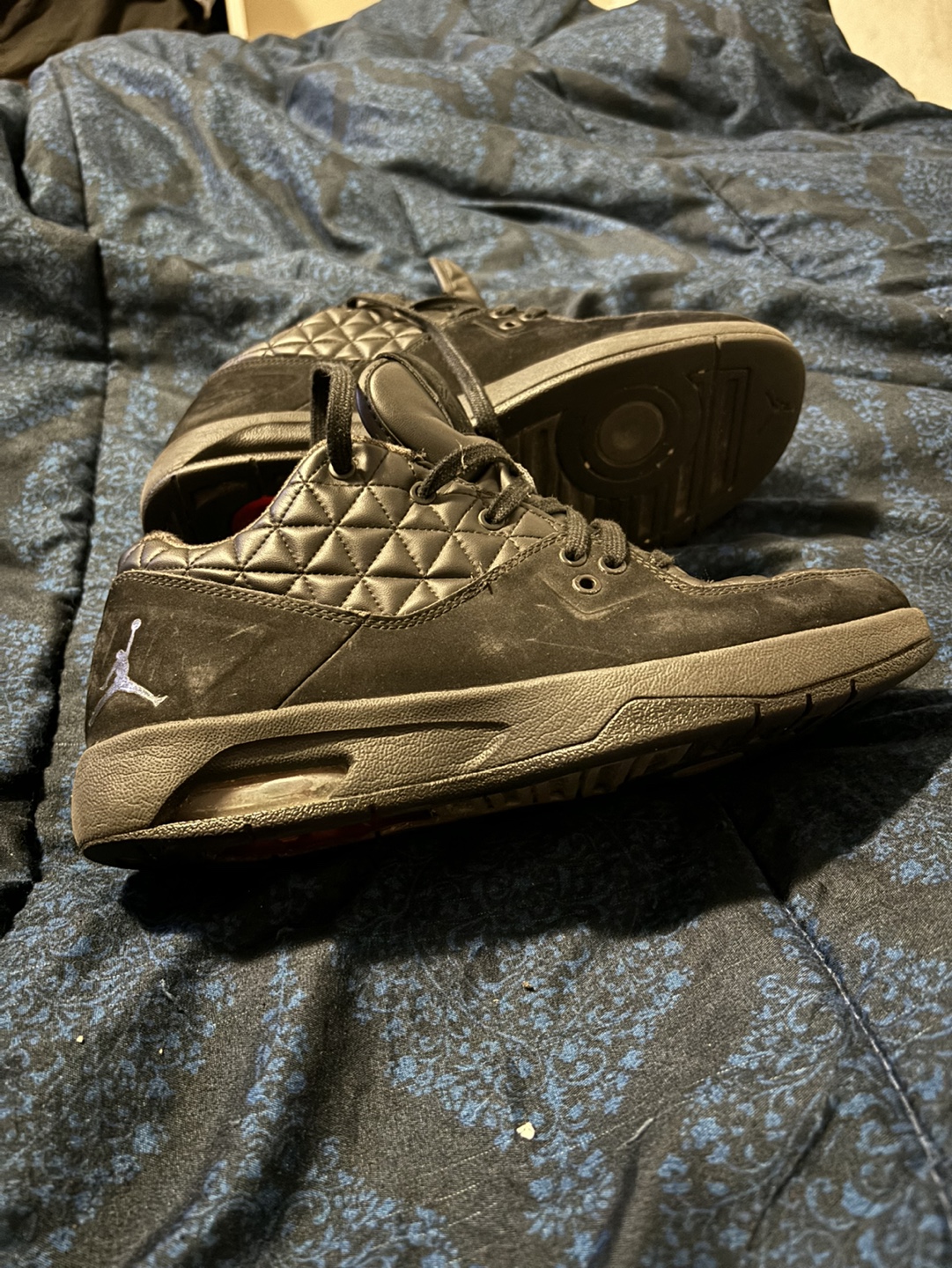 Jordan Flight 45 Quilted Black Sneakers - photo 3