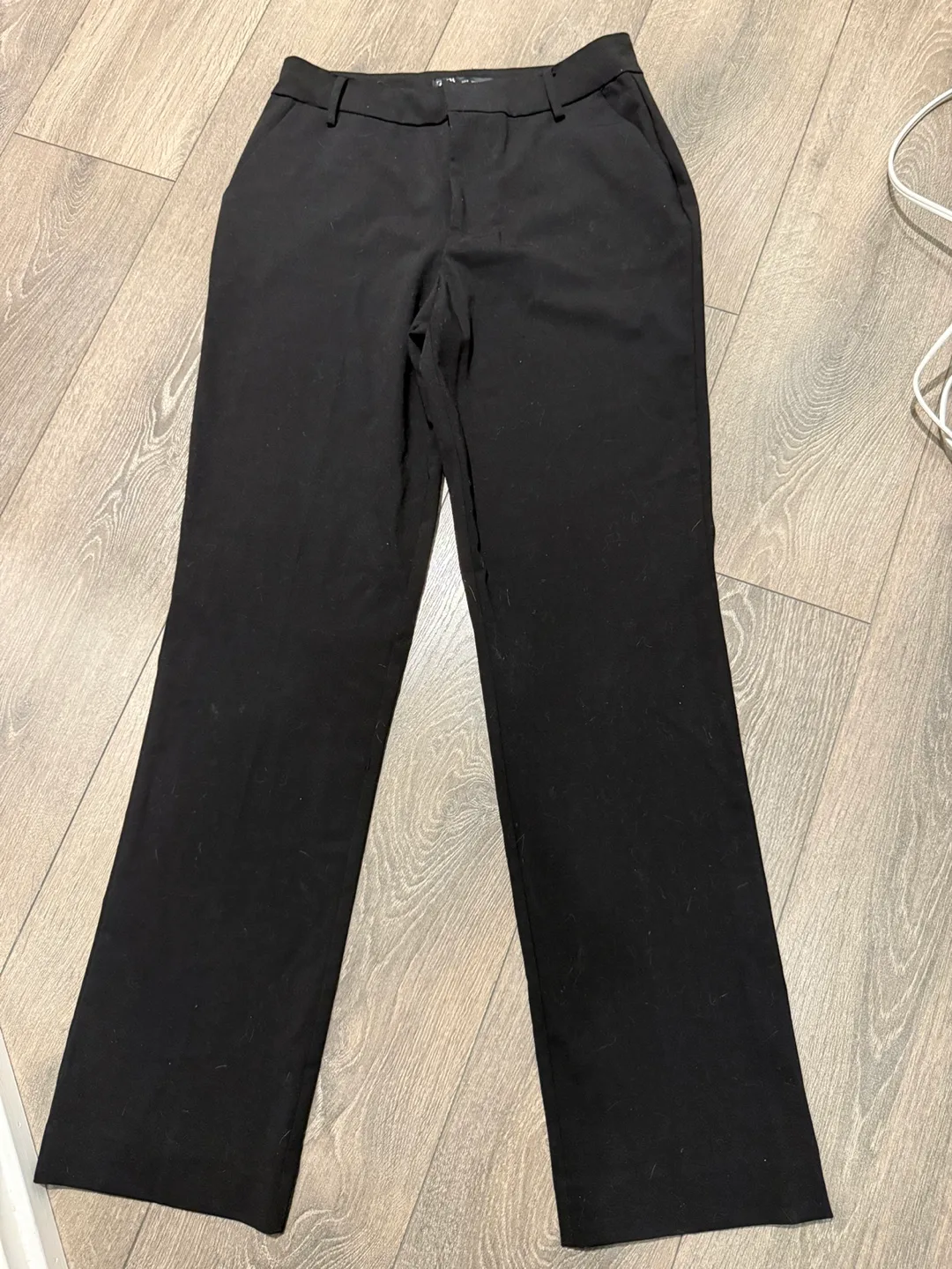 Zara Black Straight Leg Trousers image indicator(2)