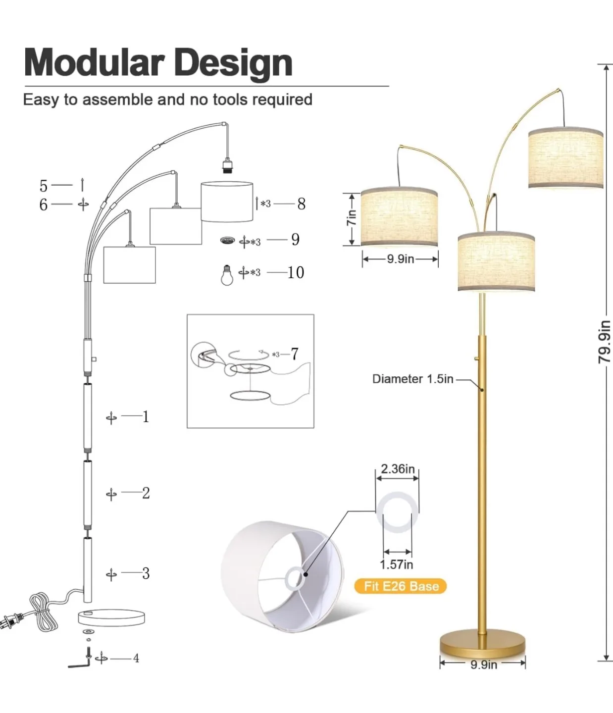 Floor lamp image indicator(8)