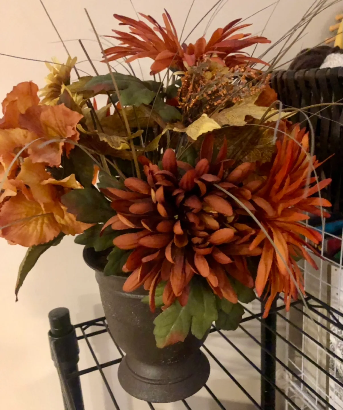 Autumnal Artificial Flower Arrangement image indicator(2)