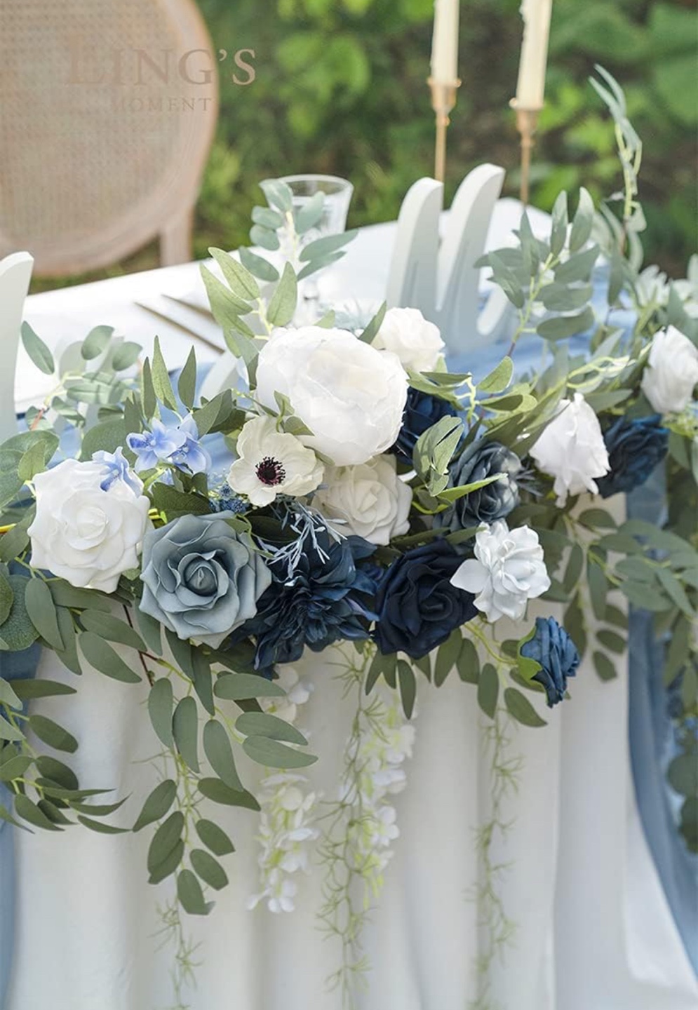 Wedding Head Table Decor - Artificial Flower Garland - photo 5