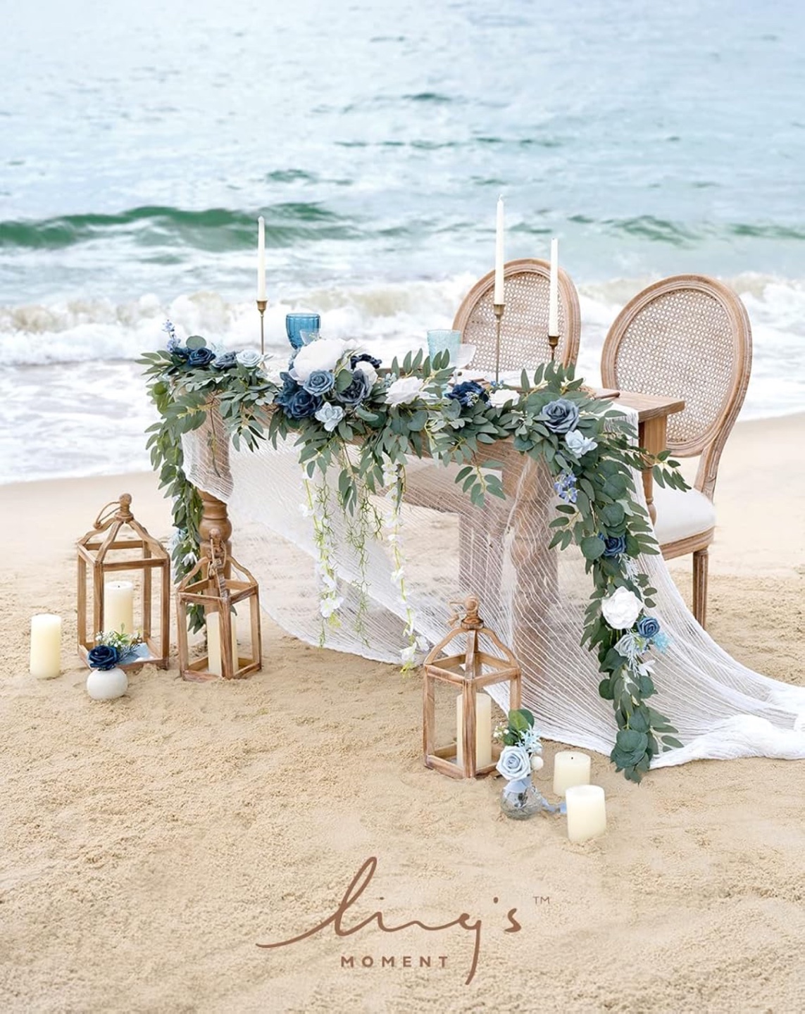 Wedding Head Table Decor - Artificial Flower Garland - photo 2