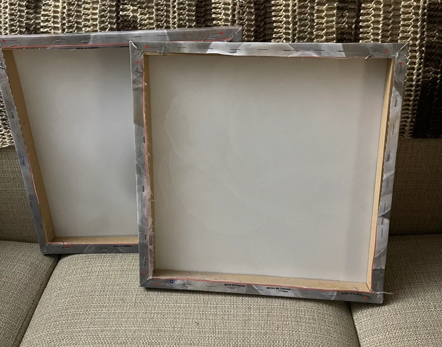 Pair of Grey and White Floral Canvas Wall Art image indicator(4)