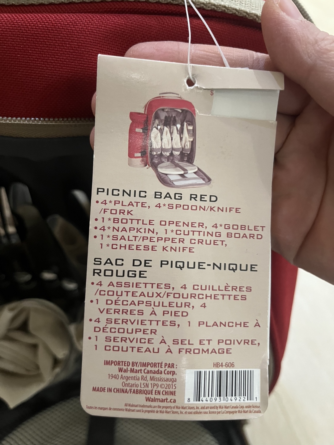 Canadiana Picnic Backpack - Red - photo 4