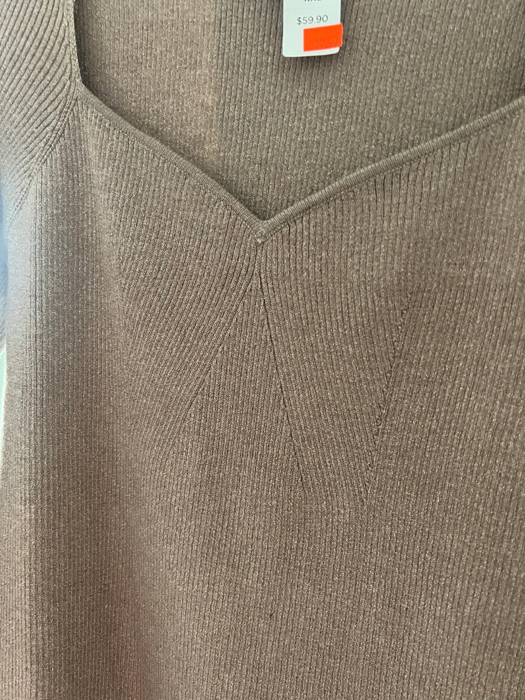 Rock & Shine Reitmans Brown Ribbed Sweater - XXL image indicator(5)