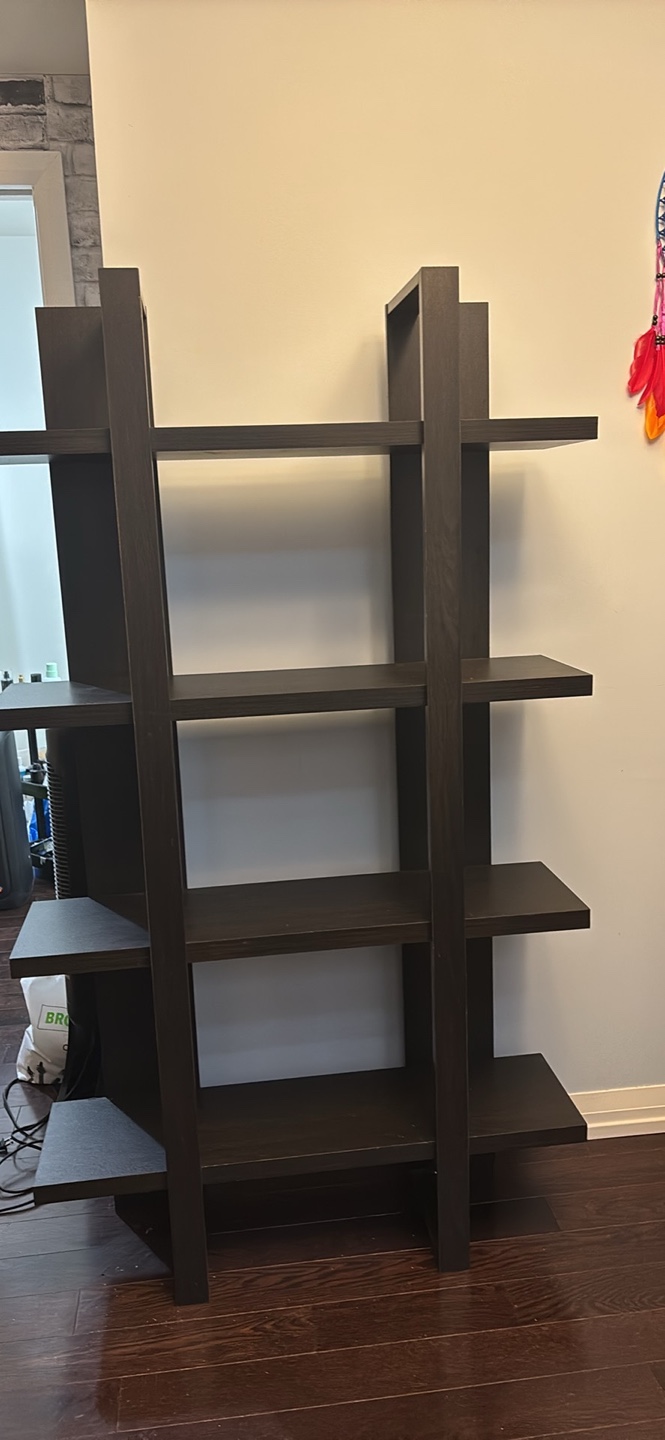 Modern Black Bookshelf/Display Shelf