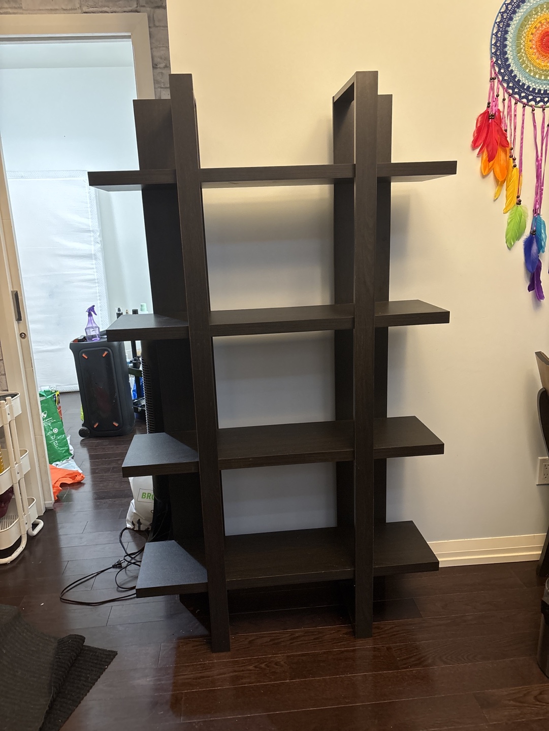 Modern Black Bookshelf/Display Shelf - photo 2