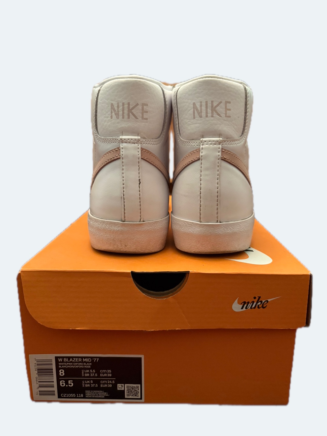 •W Nike Blazers Mid ‘77 (White/Pink) - photo 3