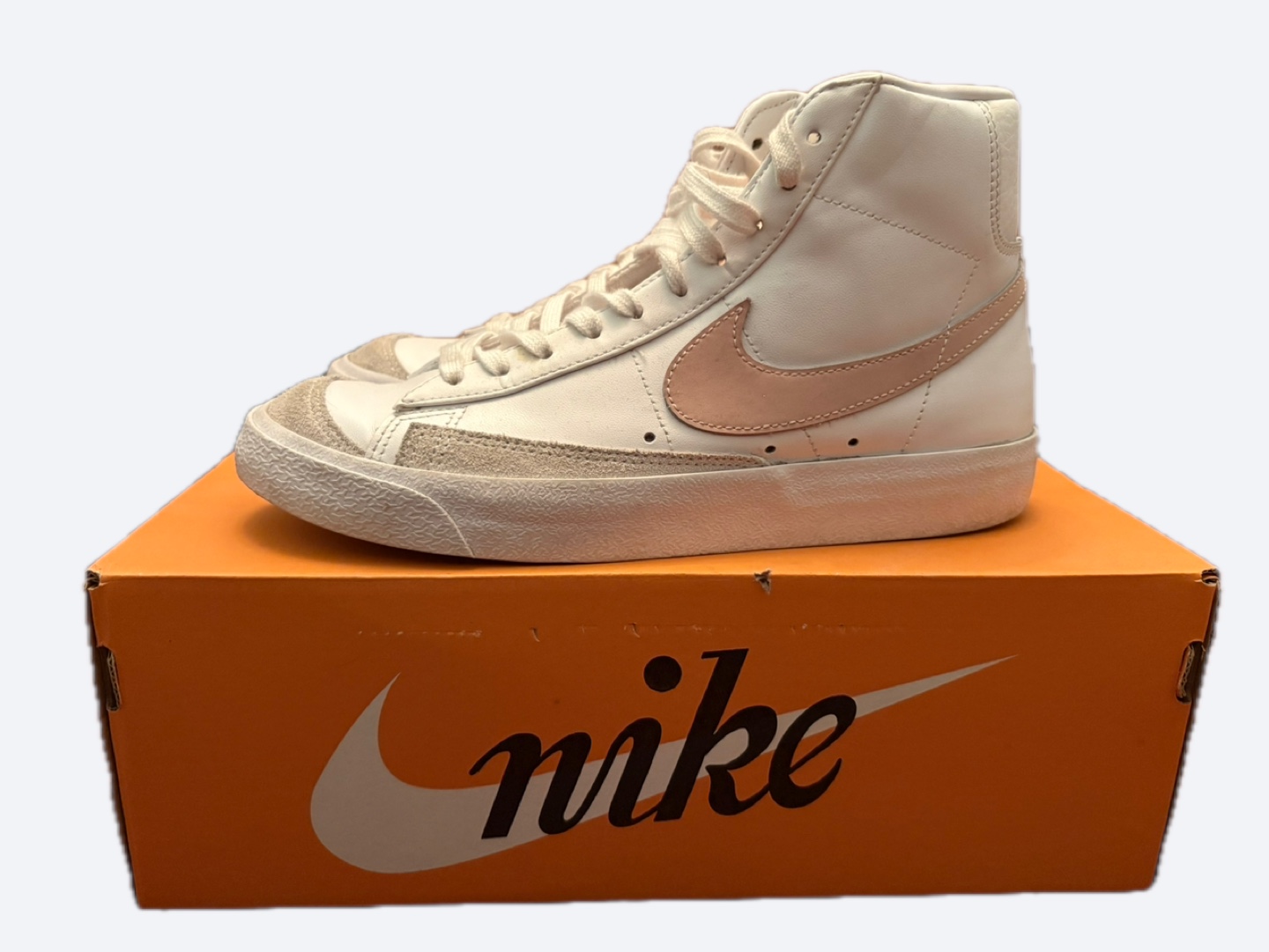 •W Nike Blazers Mid ‘77 (White/Pink) - photo 4