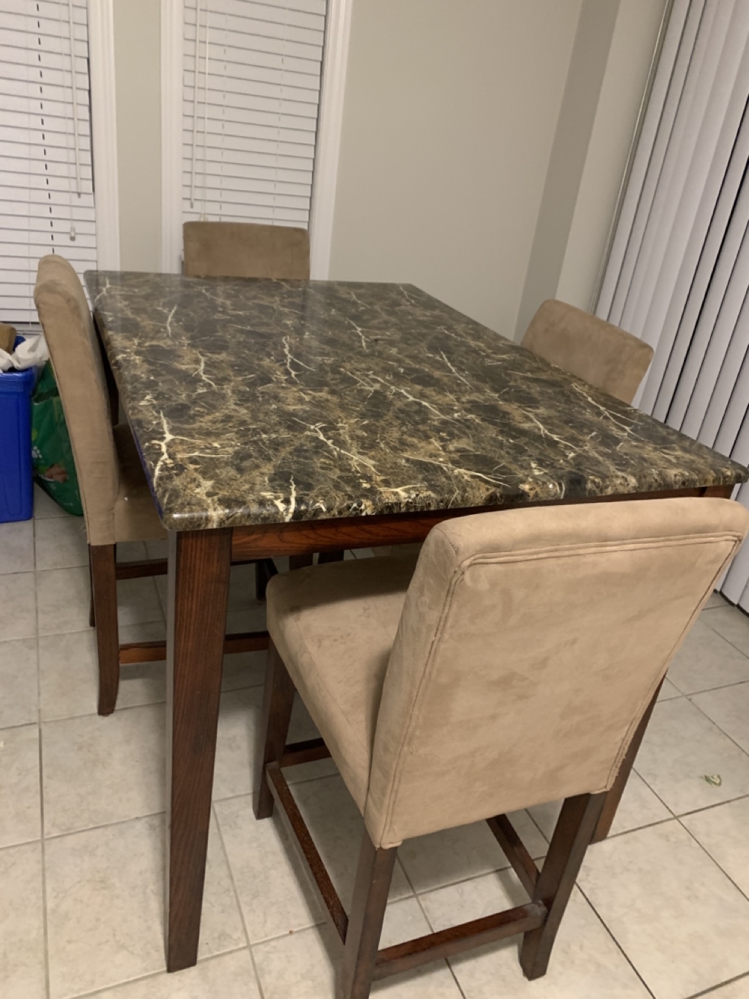 Kitchen Table and Four Chairs Set