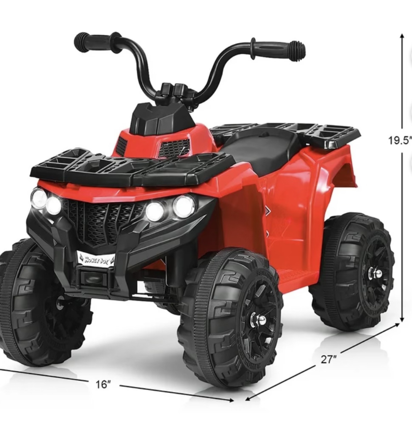 Kids' Red Electric Ride-on ATV Quad - photo 2
