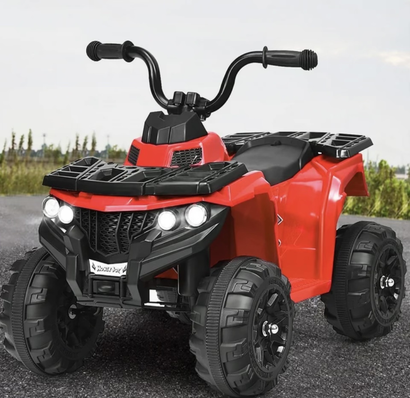 Kids' Red Electric Ride-on ATV Quad