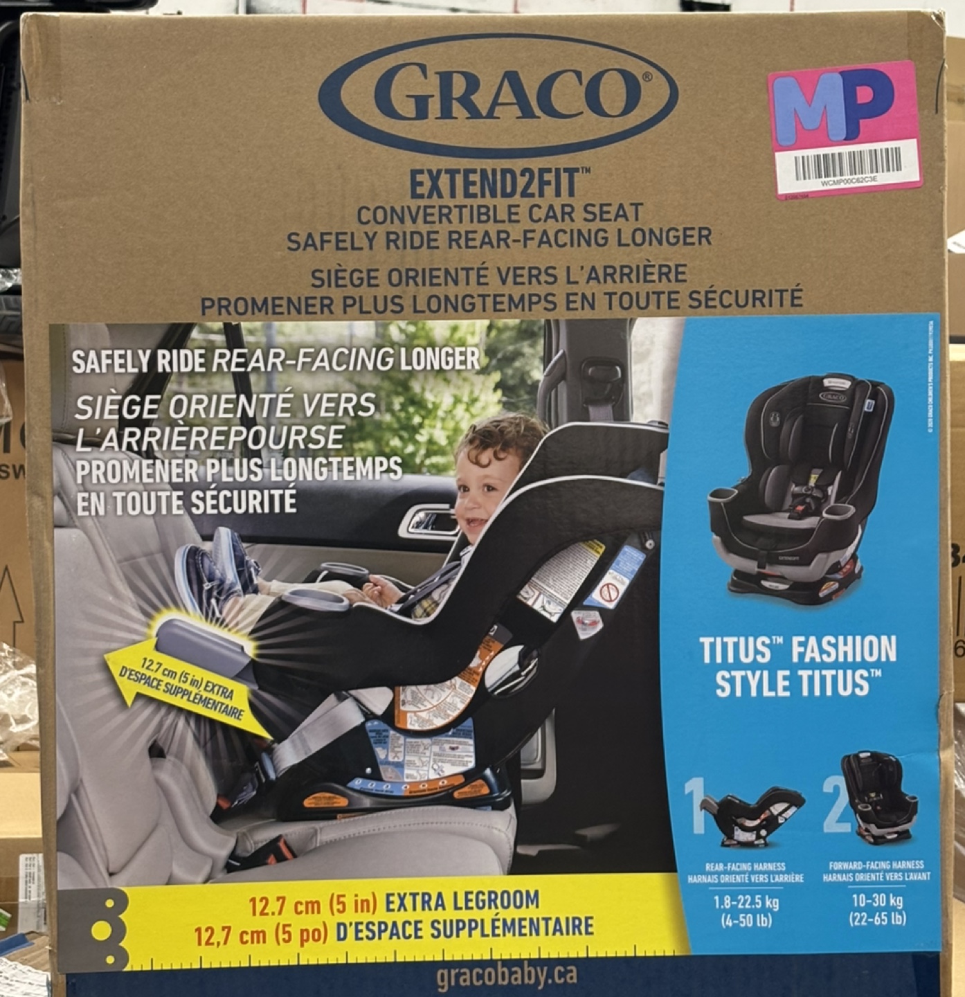 Graco Extend2Fit Convertible Car Seat - Titus Fashion Style