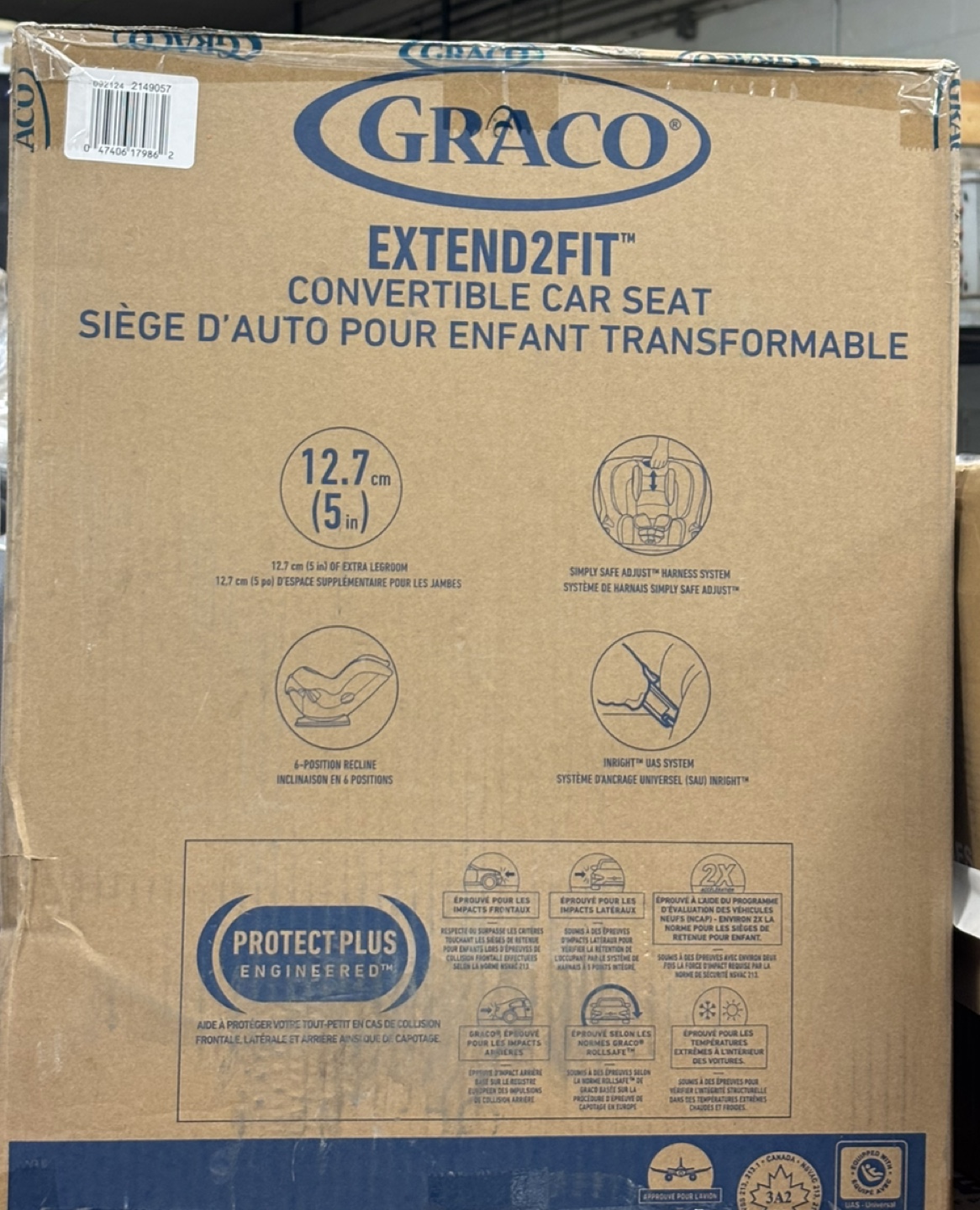 Graco Extend2Fit Convertible Car Seat - Titus Fashion Style - photo 2