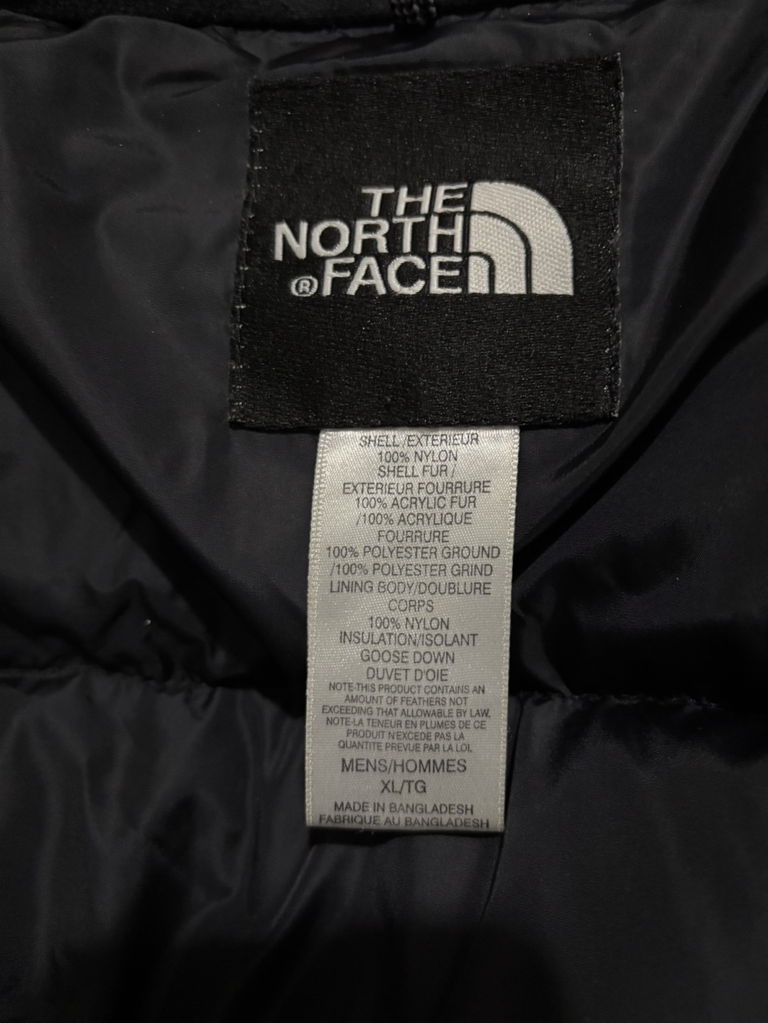 The North Face Mens XL Black Down Parka - photo 3