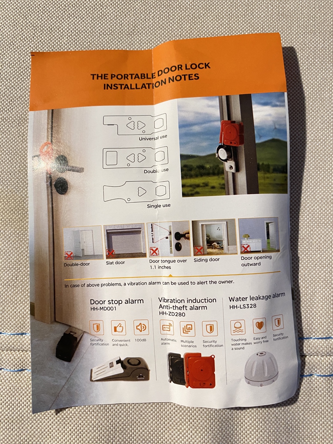 Brand New Portable Door Lock - photo 2