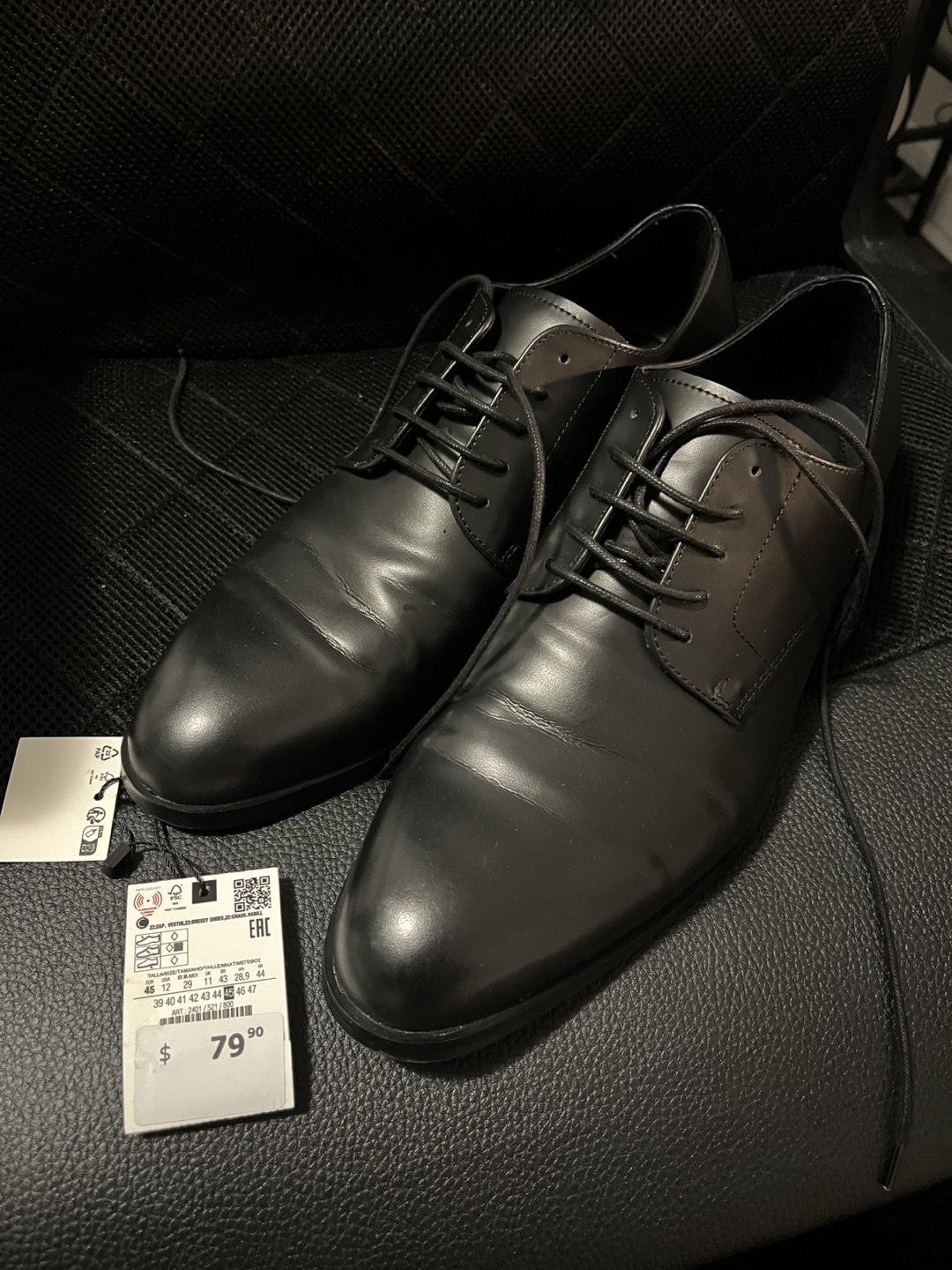 Zara Black Dress Shoes (New)