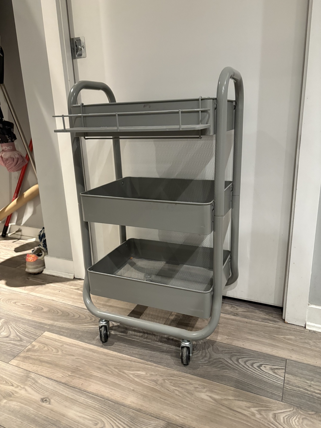 Three-Tier Rolling Cart Organizer