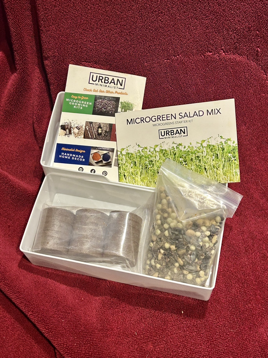 Urban Minimalist Microgreen Salad Mix Starter Kit