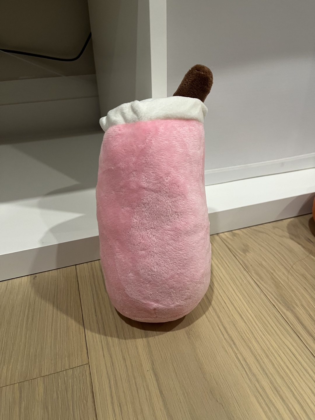 Adorable Pink Strawberry Bubble Tea Plush - photo 2