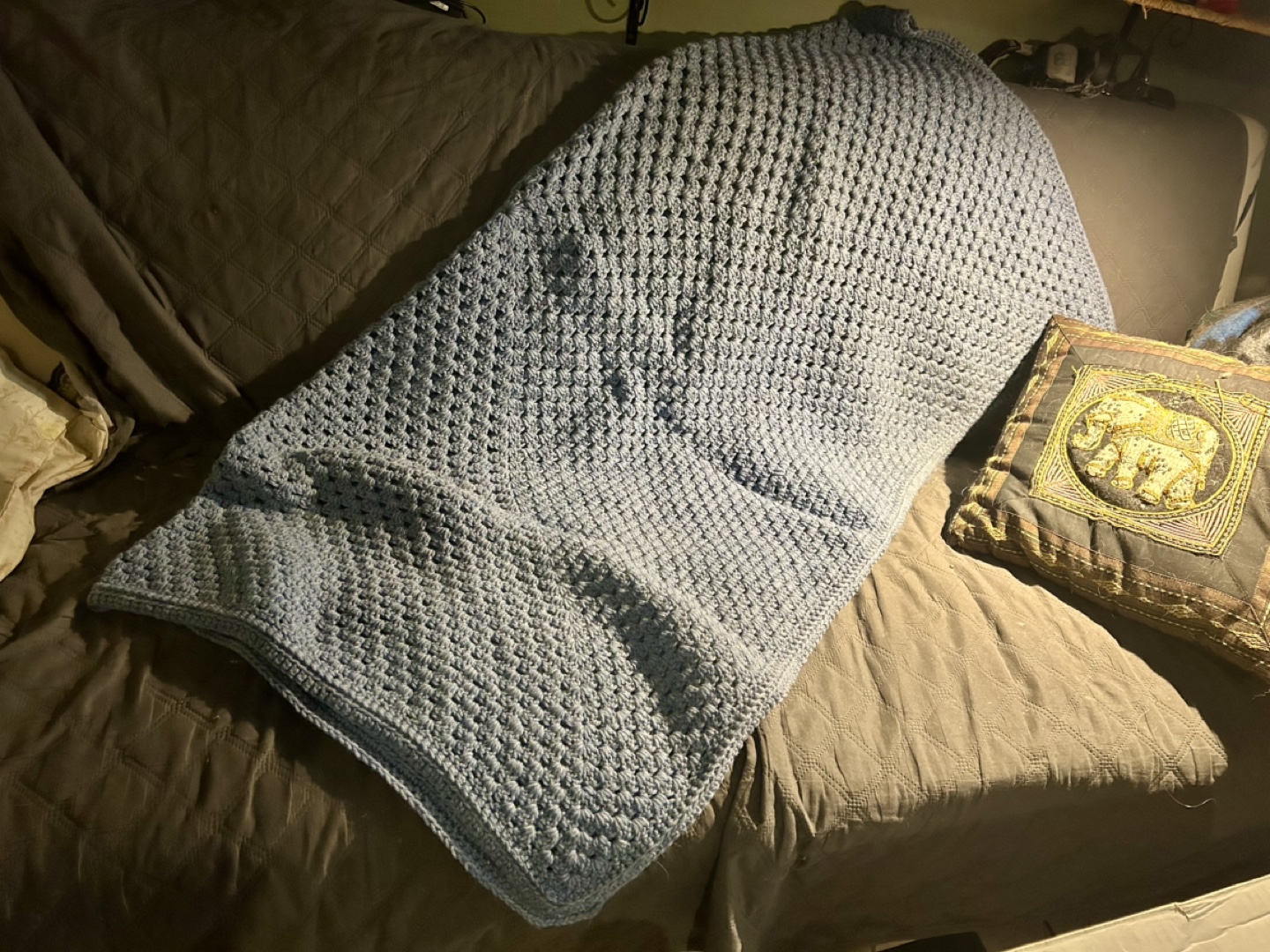 Handmade Crochet Throw Blanket - photo 2