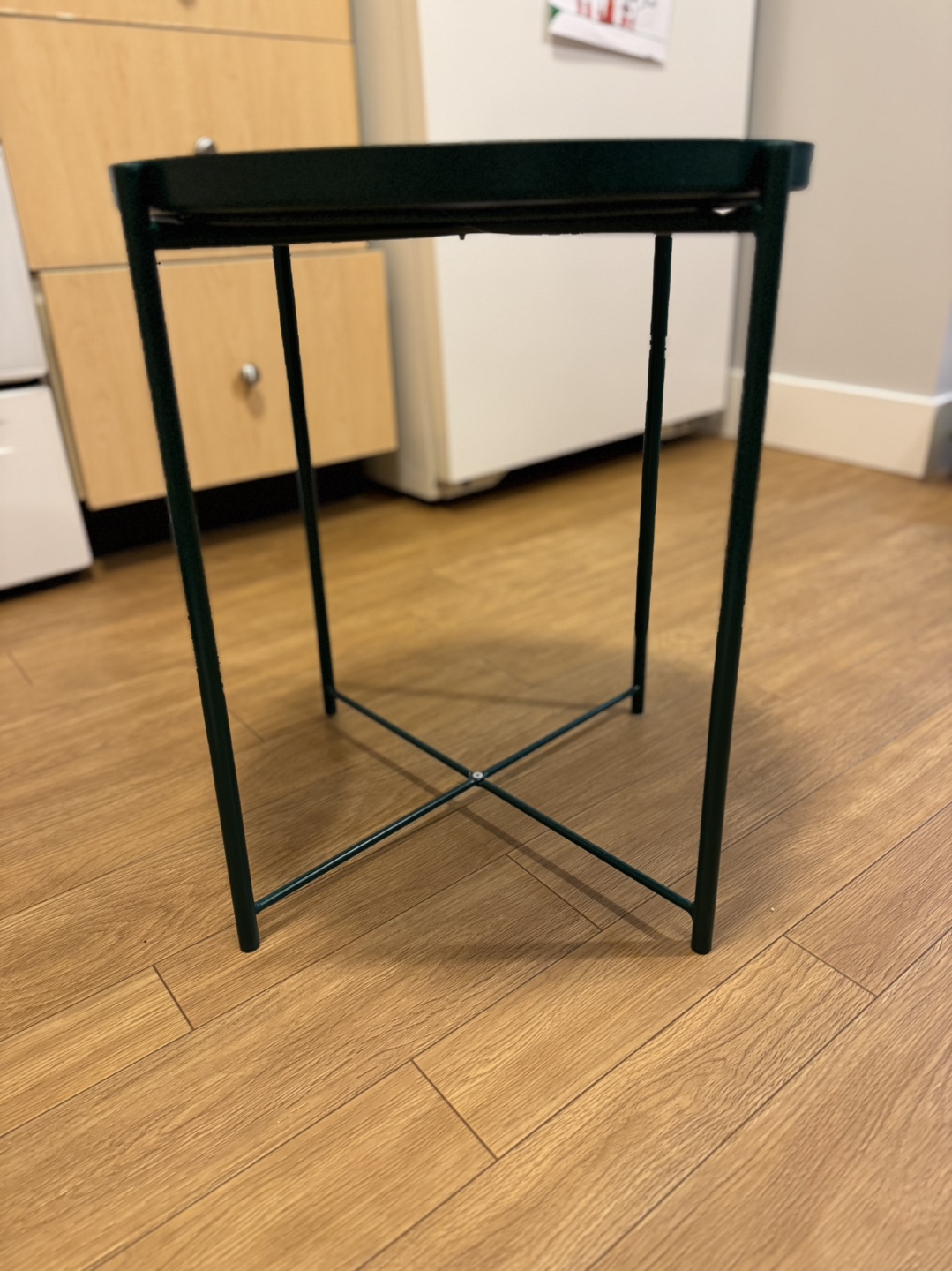 Dark Green Metal Side Table - photo 2