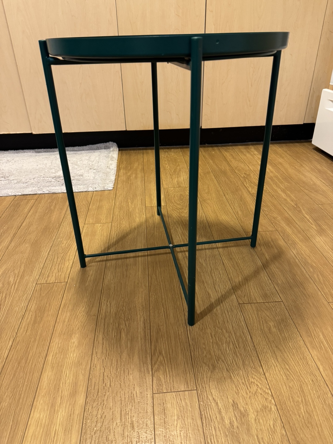 Dark Green Metal Side Table - photo 3