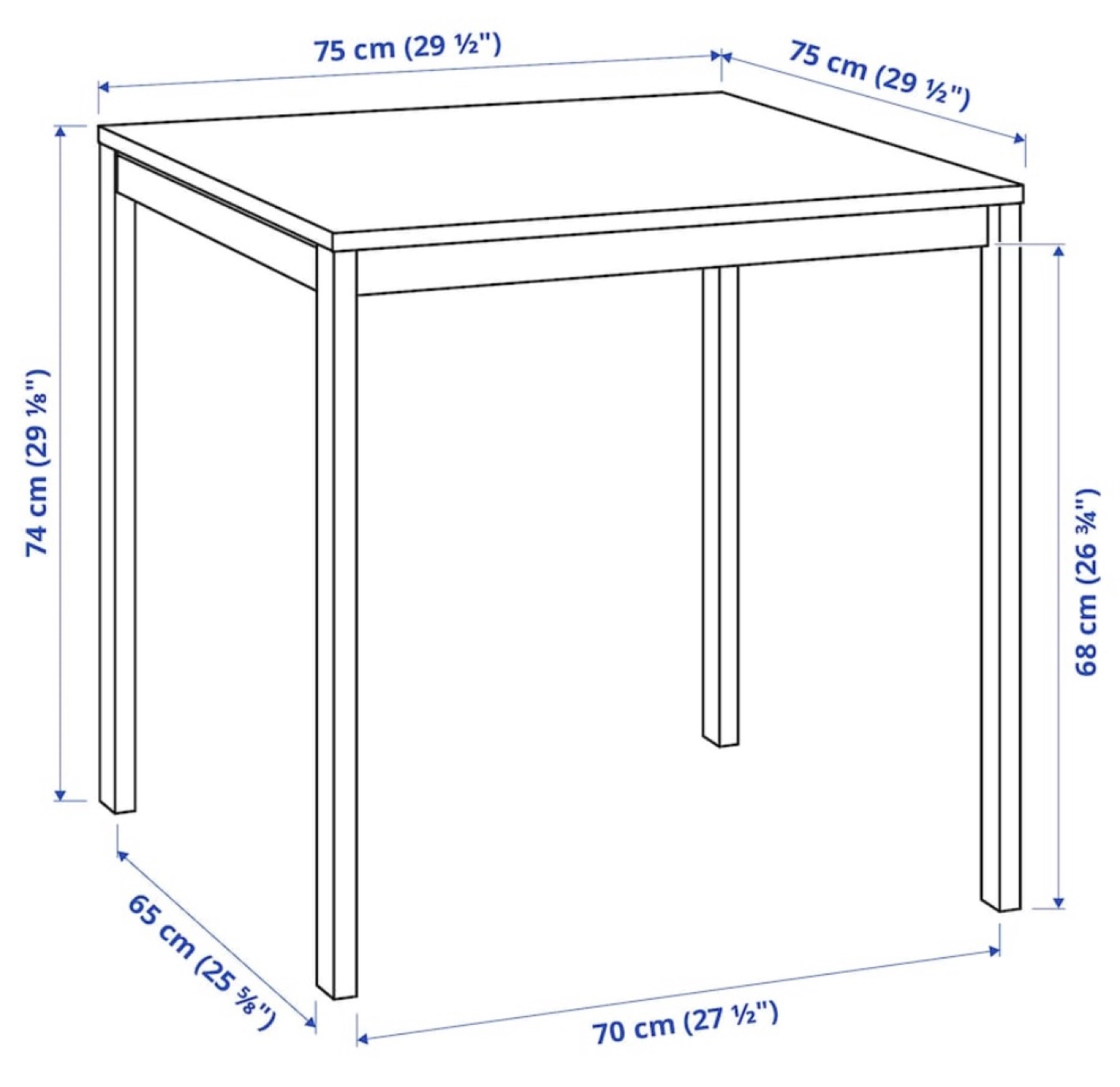 IKEA Melltorp Table (75 x 75 x 74 cm) - photo 3