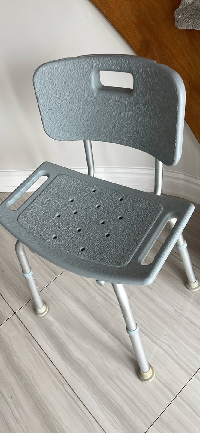 Adjustable Shower Chair with Backrest