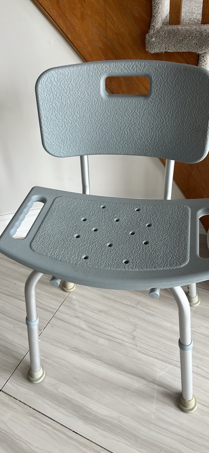 Adjustable Shower Chair with Backrest - photo 2