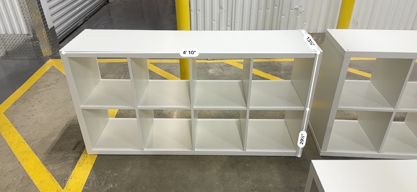 IKEA Kallax White Shelving Units & Coffee Table - photo 2