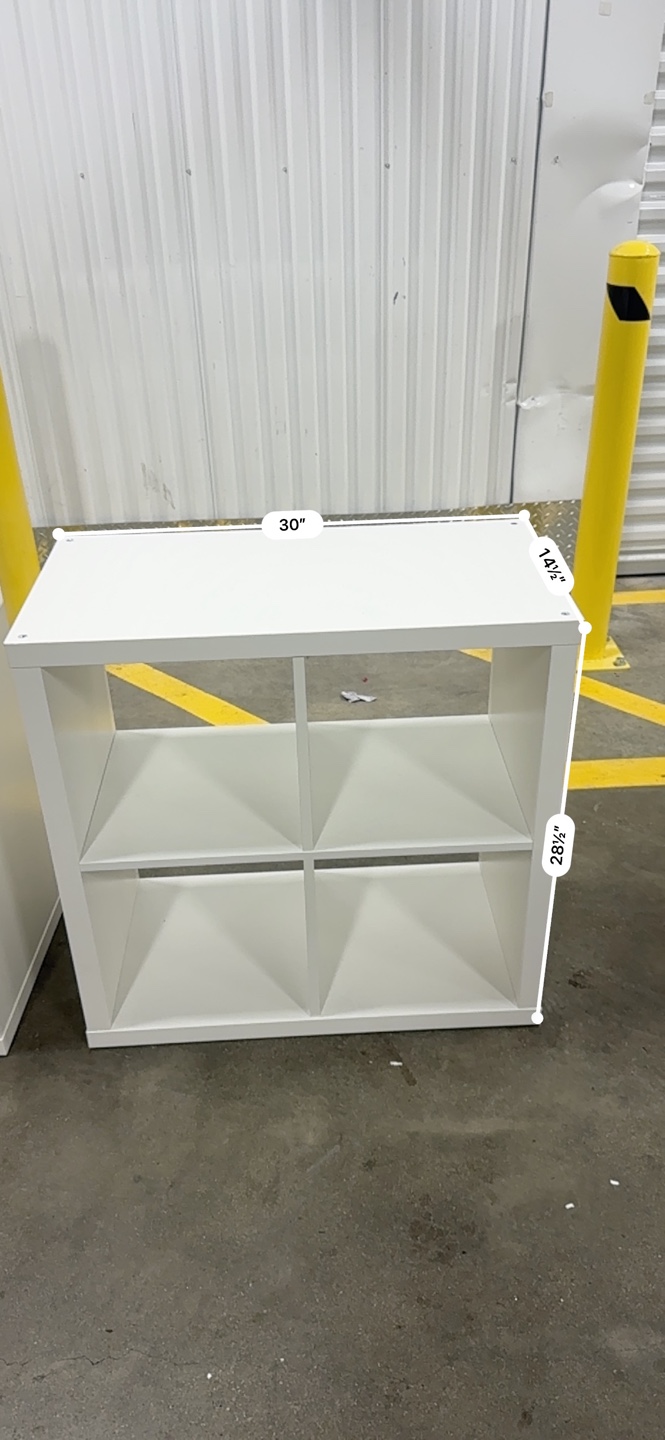 IKEA Kallax White Shelving Units & Coffee Table - photo 3