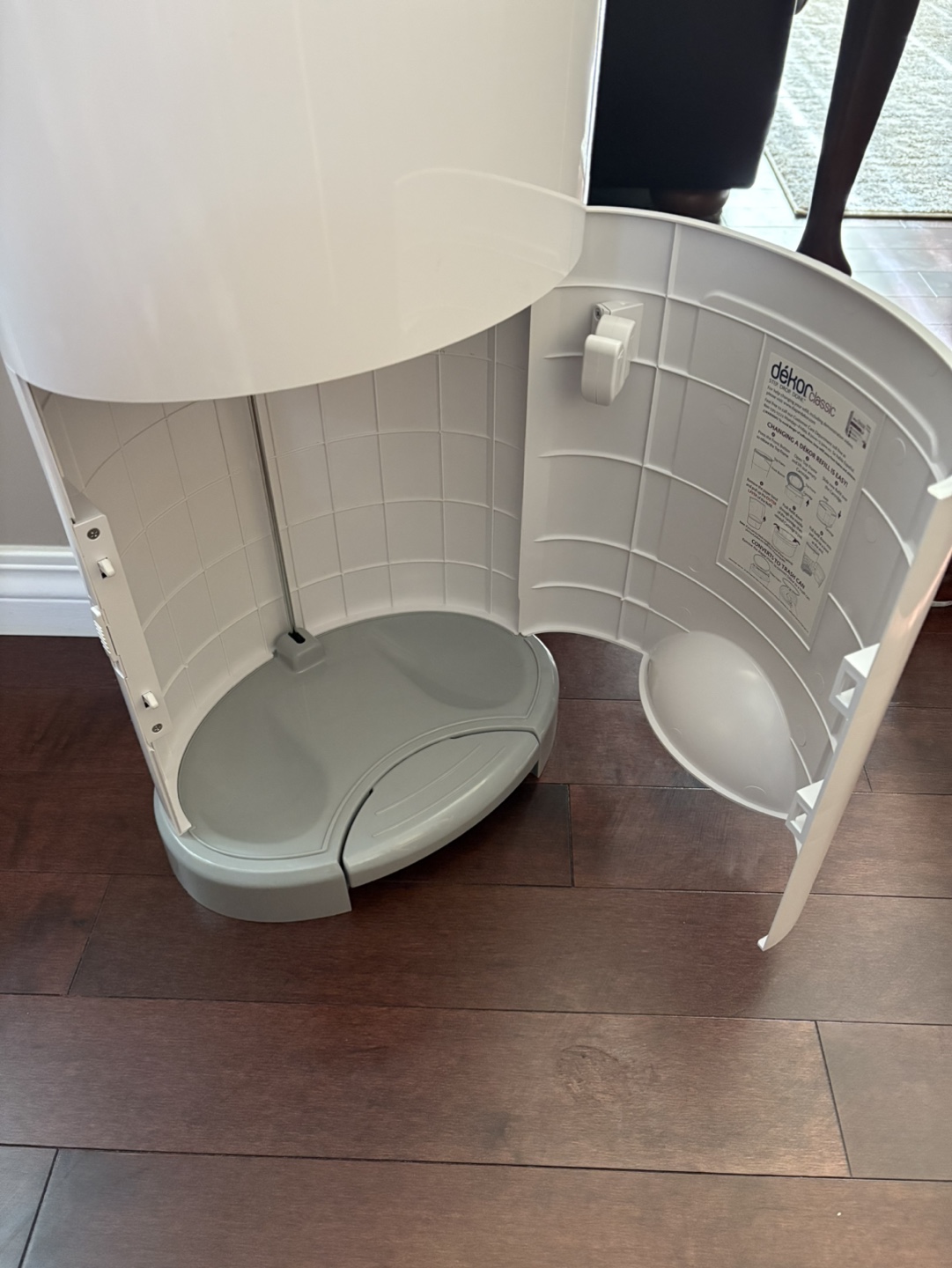 Dekor Classic Diaper Pail - White and Grey - photo 5