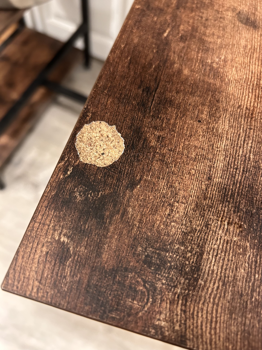 Rustic Brown Pub Table Set with Two Stools - photo 3