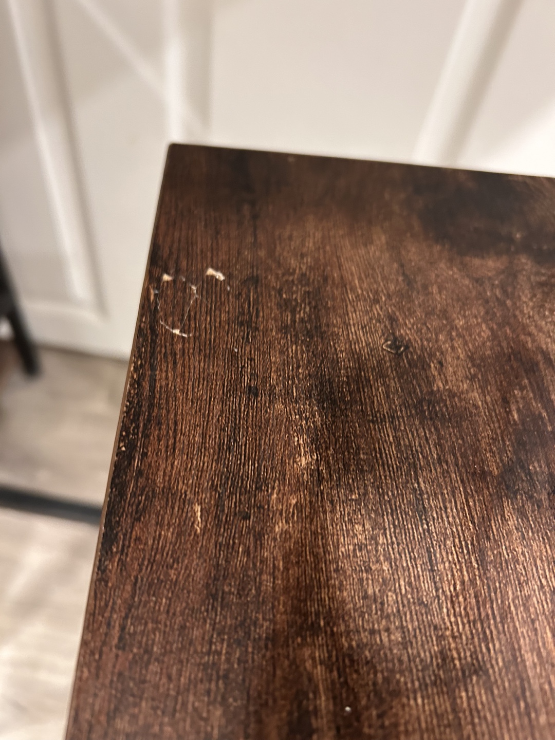 Rustic Brown Pub Table Set with Two Stools - photo 4