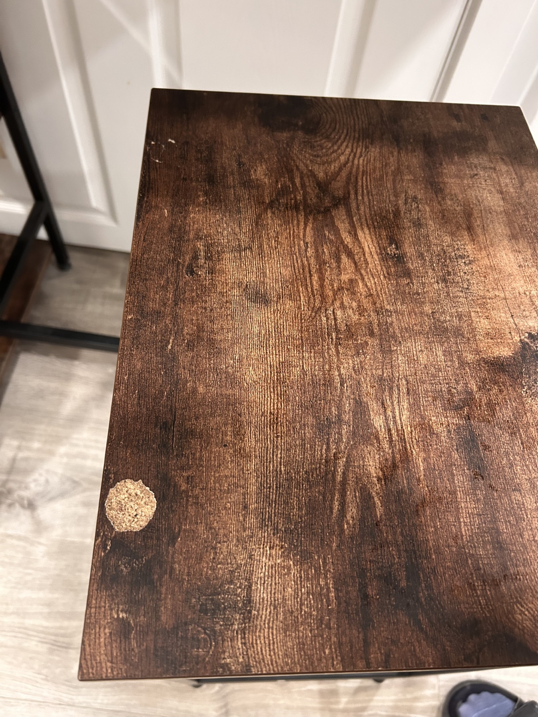 Rustic Brown Pub Table Set with Two Stools - photo 5