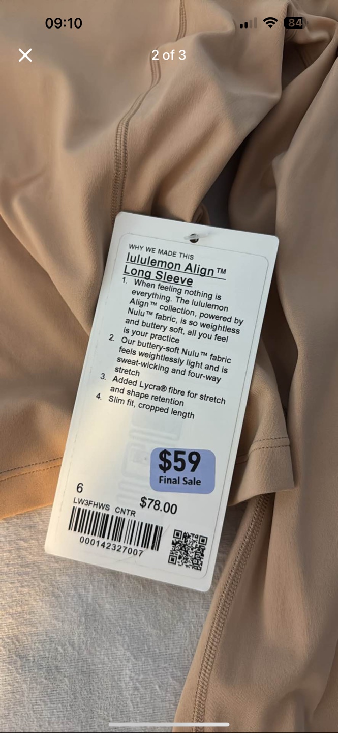 Lululemon Align™ Long Sleeve Size 6 - photo 2