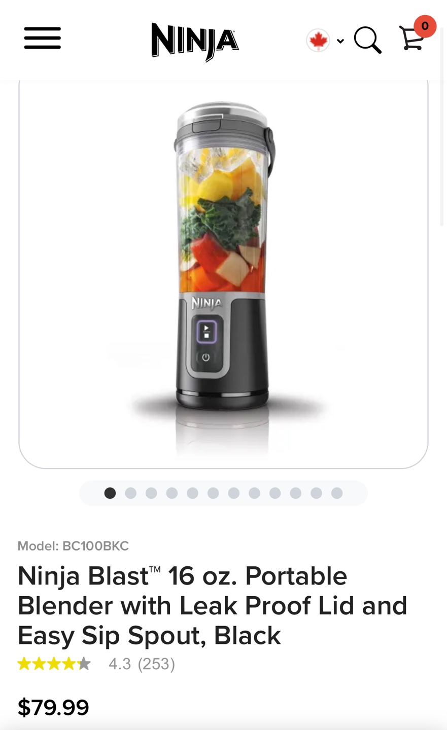 Ninja Blast Portable Blender - Brand New in Box