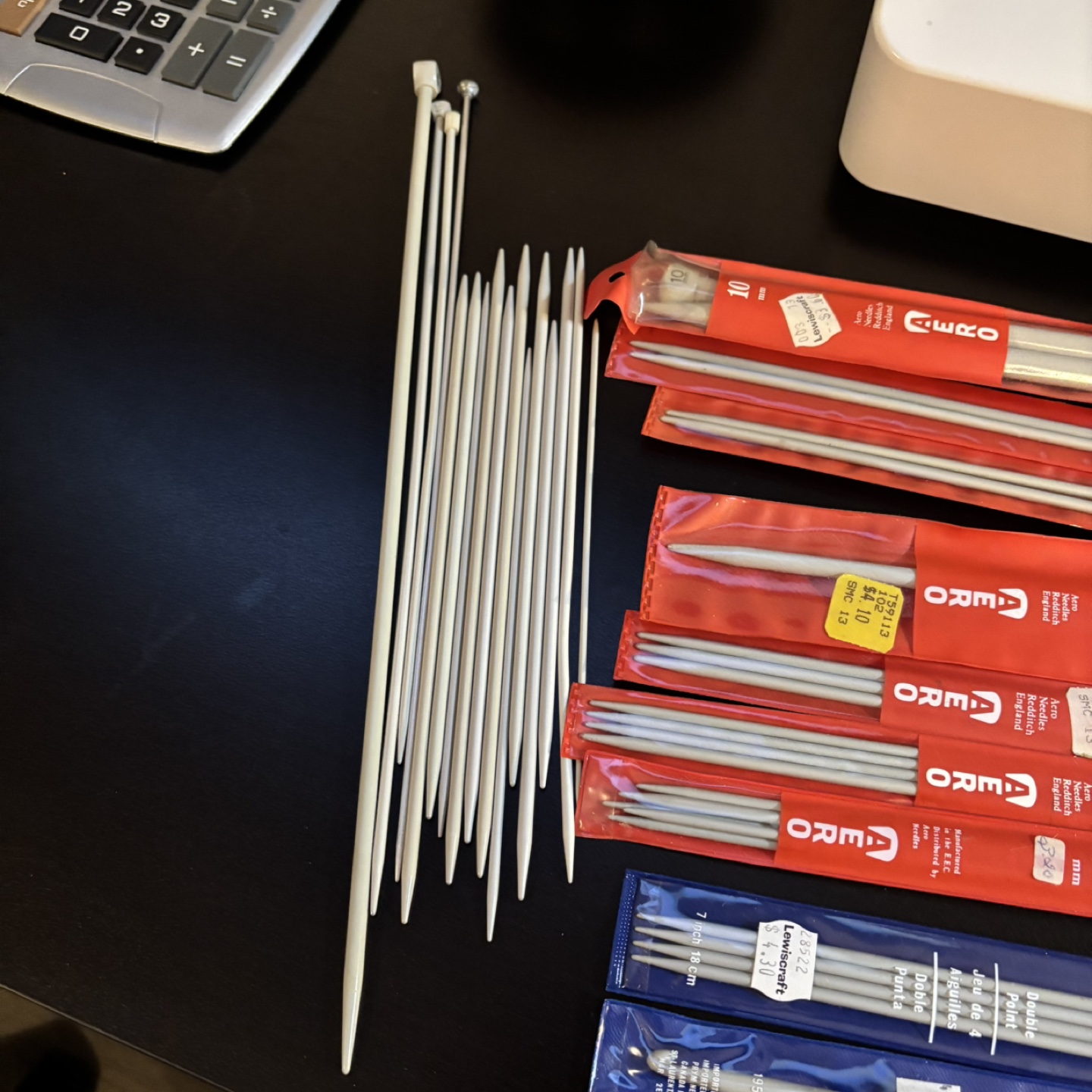 Knitting Needles Bundle -  Various Sizes and Brands